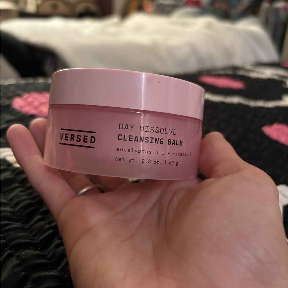 Pink Makeup Remover Skincare Jar